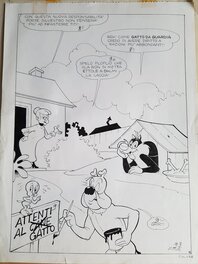 unknown - Titi et gros Minet - Le grand menage - planche 16 - Comic Strip