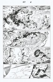 Alan Davis - Avengers #63 p6 - Thor v Iron Man in Thorbuster Epic Battle! - Planche originale