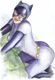 Doug Steps - Catwoman par Steps - Illustration originale