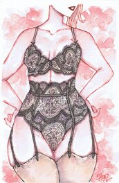 Mitsuko Swan - Lingerie - Illustration originale