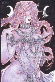 Mitsuko Swan - Nuit - Original Illustration