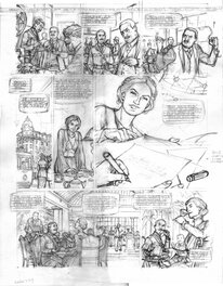 Olivier Roman - Mata Hari, Pl 51 crayonné. - Comic Strip