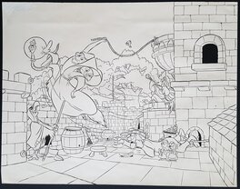 Studios Disney - Studio Disney - illustration Robin des bois - Illustration originale