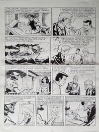 Planche originale - Bob Morane - La galère engloutie - planche