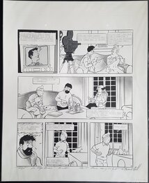 Hergé, Studios Belvision, Tintin Objectif Lune - Planche originale