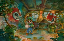 Vincent Joubert - Luigi's mansion - Original Illustration