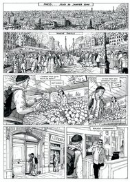 Jean Pierre Deruelles - La compagnie Dorée planche 1 Paris - Comic Strip