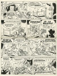 Raymond Macherot - Sibyline et les cravates noires - Planche originale