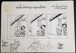 Al Severin - Les bonnes manières - strip pour une planche - Comic Strip