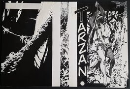 Al Severin - Tarzan - projet de couverture - Couverture originale