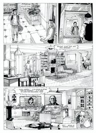 Jean Pierre Deruelles - La Compagnie Dorée planche 2 Paris - Planche originale