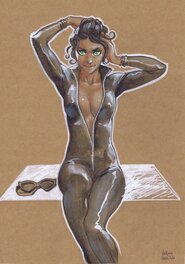 Antonin Gallo - Catwoman par Gallo - Illustration originale