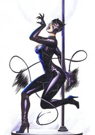 Edson Novaes - Catwoman par Novaes - Illustration originale