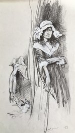 René Follet - Charlotte Corday - Original art