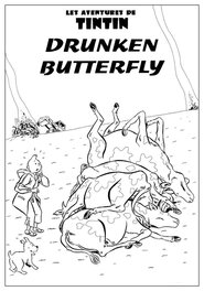 Zac Deloupy - Drunken butterfly (Hommage à Tintin) - Comic Strip
