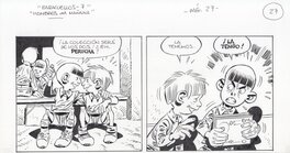 Carlos Giménez - Paracuellos VII, pág. 27. Bande refusée et non publiée - Planche originale