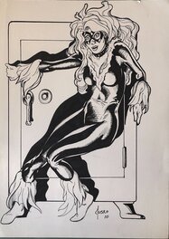 Joe Jusko - Black Cat - Original Illustration