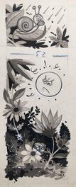 Claude Marin - La guerre des fleurs - Original Illustration