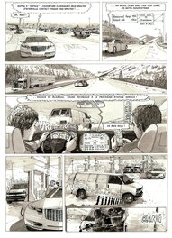 Jean-Pierre Deruelles - La Compagnie Dorée planche 1 station - Comic Strip