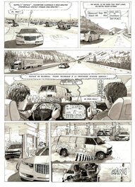 Jean-Pierre Deruelles - La Compagnie Dorée planche 1 station - Planche originale