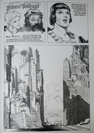 Planche de Prince Valiant encrée, 2007 Planche de Prince Valiant encrée, 2007