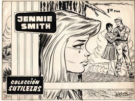 Jordi Buxade - Couverture de Jennie Smith n°17, collection Sutilezas,  S.A.D.E. Publicaciones - Planche originale