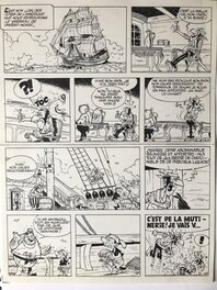 Marcel Remacle - Le vieux nick et barbe noire - Planche originale