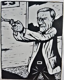Pierre La Police - Brannigan (John Wayne) veut tuer tous les bandits - Planche originale