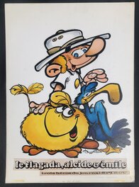 Charles Degotte - Le Flagada - poster du journal Spirou. - Original Illustration