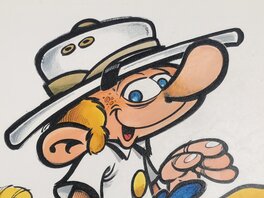 Le Flagada - poster du journal Spirou - Détail. Le Flagada - poster du journal Spirou - Détail.