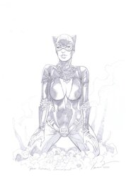 Philippe Xavier - Catwoman par Xavier - Illustration originale
