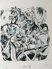 André Gaudelette - Combat royal - Original Illustration