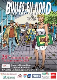 En bonus, l’affiche du festival Bulle en Nord 2015, par André Taymans…