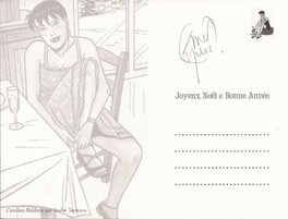 … et verso (avec une reprise du dessin tout en délicatesse). … et verso (avec une reprise du dessin tout en délicatesse).