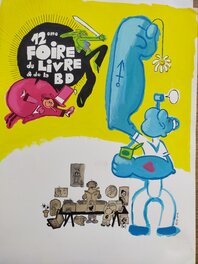 Pierre Bailly - Affiche de festival à Grasse - Original Illustration