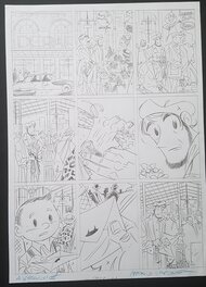 Antonio Lapone - Greenwich Village - planche tome 2 - crayonne - Planche originale