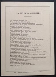 Dos avec Le Texte de La Fable . Dos avec Le Texte de La Fable .