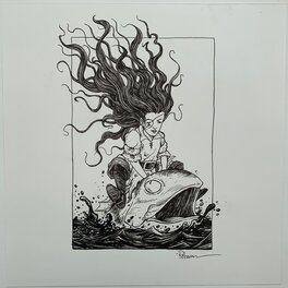 David Petersen - David Petersen - Cursed Pirate Girl - Original art