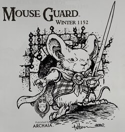 David Petersen - Petersen David - Mouse Guard Winter 1152 - Uberdoodle - Loukas - Œuvre originale
