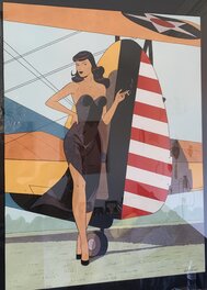 Philippe Berthet - Berthet pin up - Illustration originale