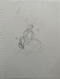 Preliminary pencil drawing Preliminary pencil drawing
