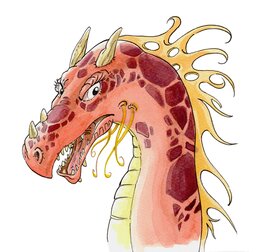 Illustration originale - Dragon de feu 04