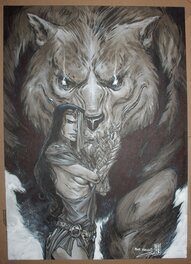 Pierre-Denis Goux - Hel & Fenrir - Original Illustration