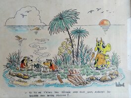 Barberousse - Illustration BARBEROUSSE COULEUR - Planche originale