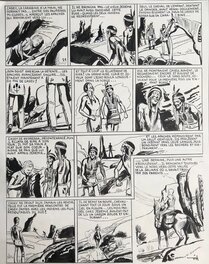 Robert Gigi - L'apache blanc - Planche originale