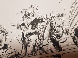 Détail de l’original, les guerriers huns. Détail de l’original, les guerriers huns.