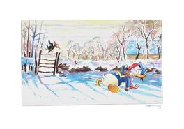 Donald Duck inspiré par Claude Monet