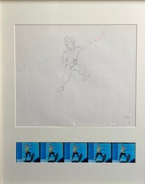 Hergé - Croquis préparatoire - Objectif Lune (Larry Harmon - Belvision) - Œuvre originale