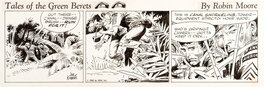 Joe Kubert - Tales of the Green Berets strip . 6eme semaine 6eme jour .( 1965 ) - Comic Strip