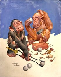 Lawson Wood - Gran'pop - Tough Nuts - Original Illustration